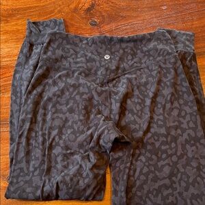 Lululemon Black Patterned Leggings